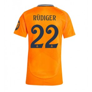 Real Madrid Antonio Rudiger #22 Replika Udebanetrøje Dame 2024-25 Kortærmet